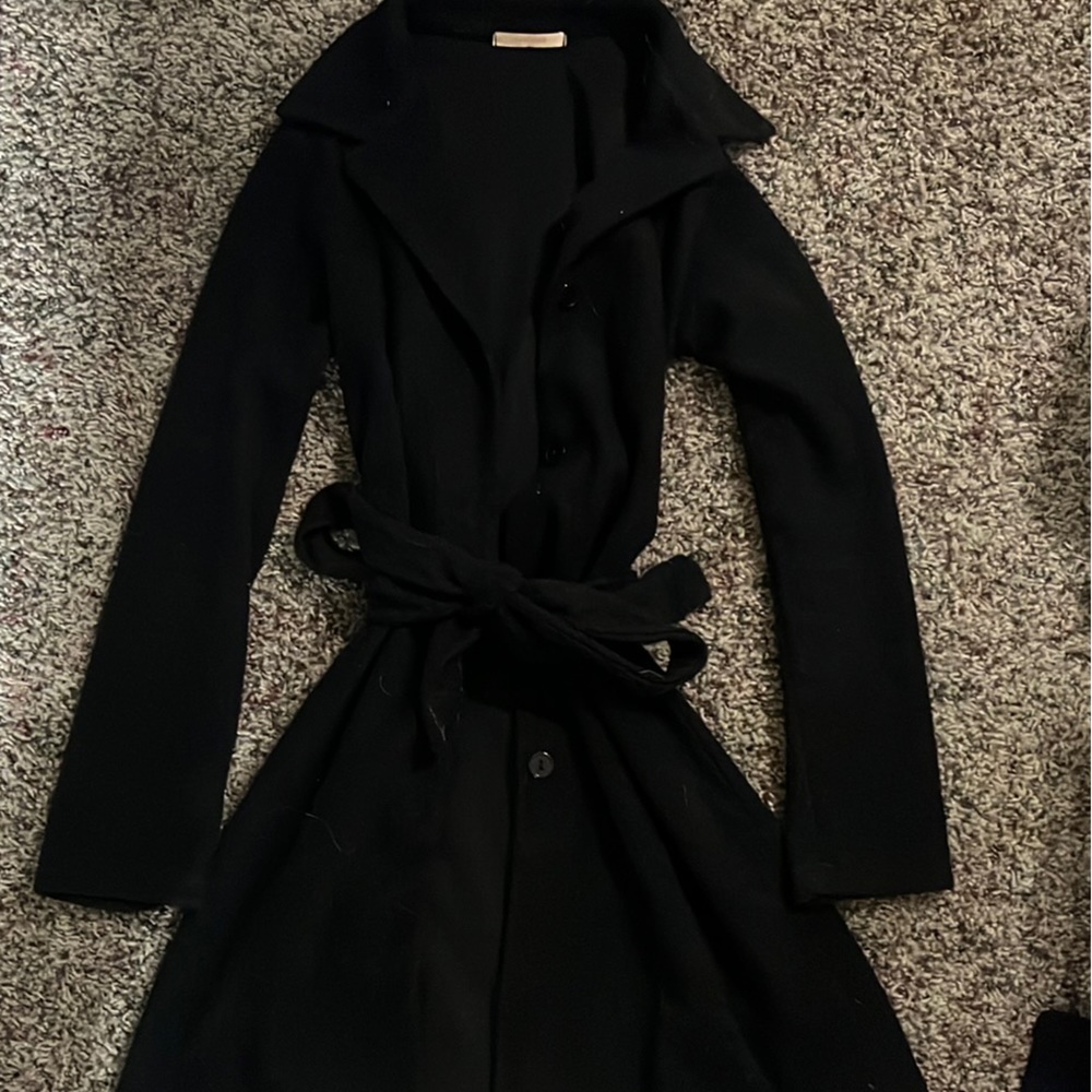 Light Button Up Mid-length Coat